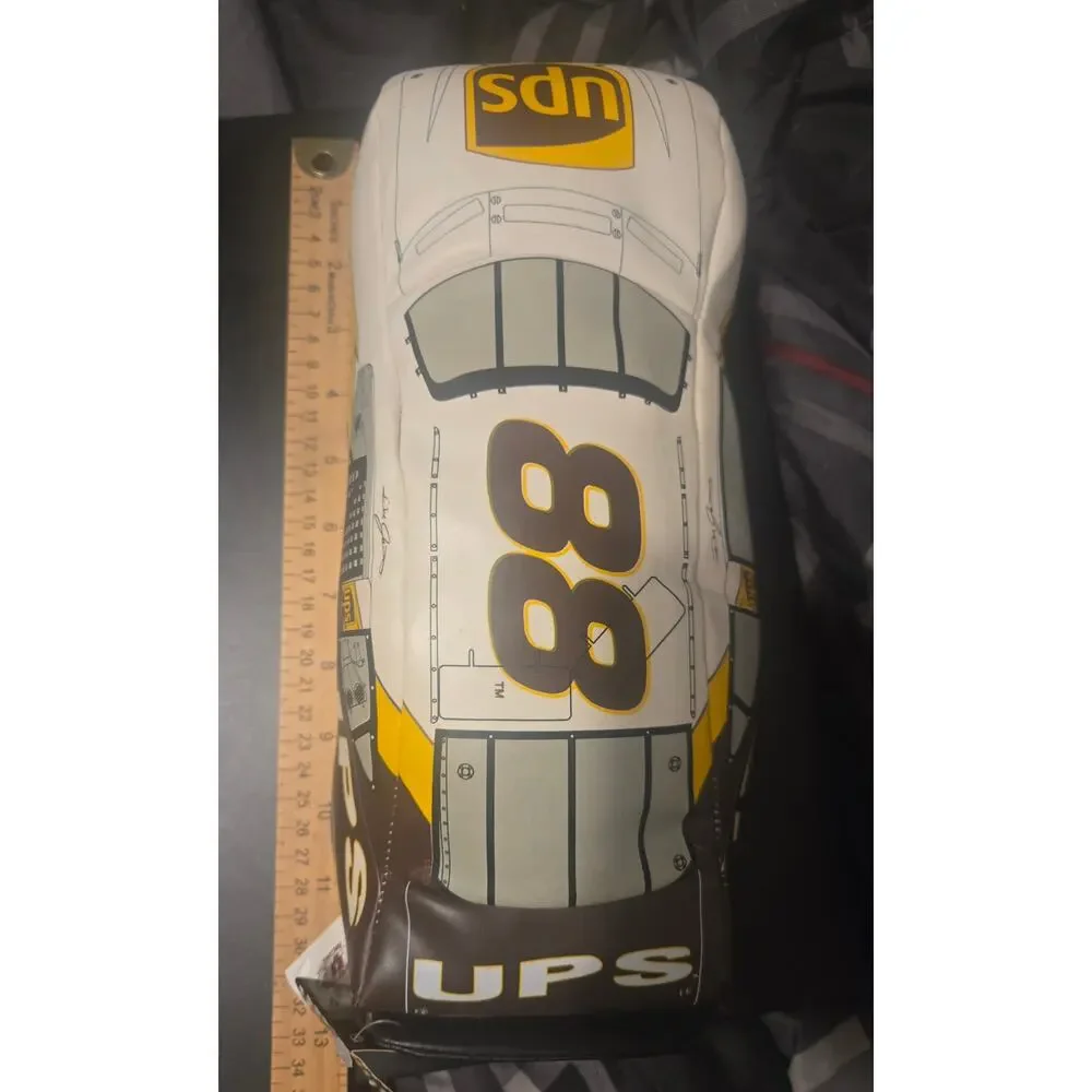 NASCAR 88 UPS Dale Jarrett Race Car Shaped Plush Pillow Good Stuff Collectible